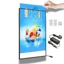 لوحة إعلانية مضيئة LED فائق النحافة – إطار عرض ملصقات وقائمة مطعم بإضاءة احترافية للحائط